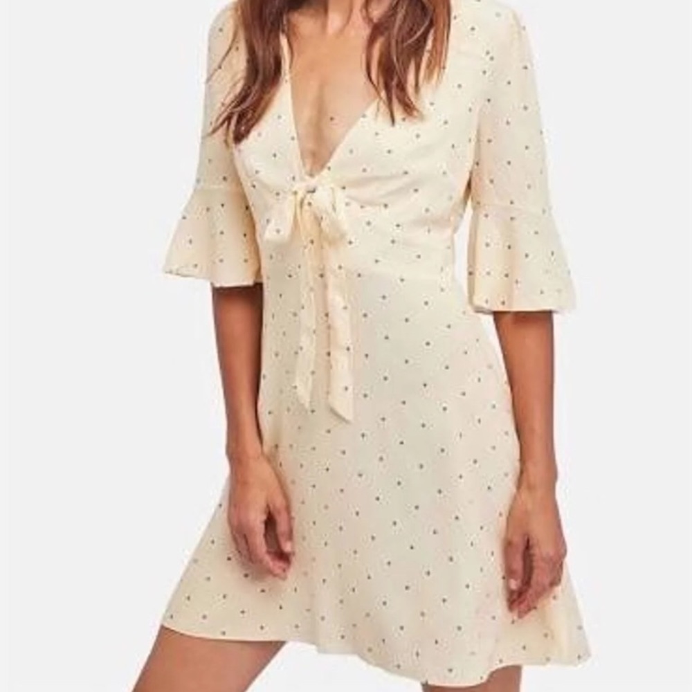 Free People Mini Dress Size 6 Cream